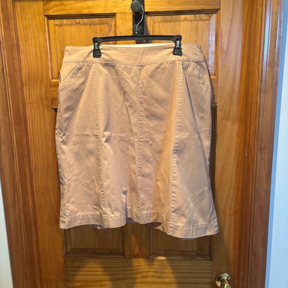 Boden Women's A-line Knee Length Skirt in Tan Size 16L - Picture 2 of 5